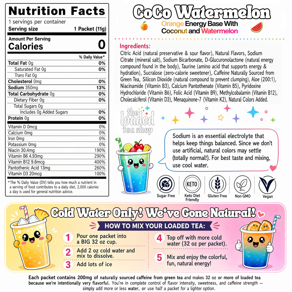 50 Case Coco Watermelon - Your cup. Your bold choice.