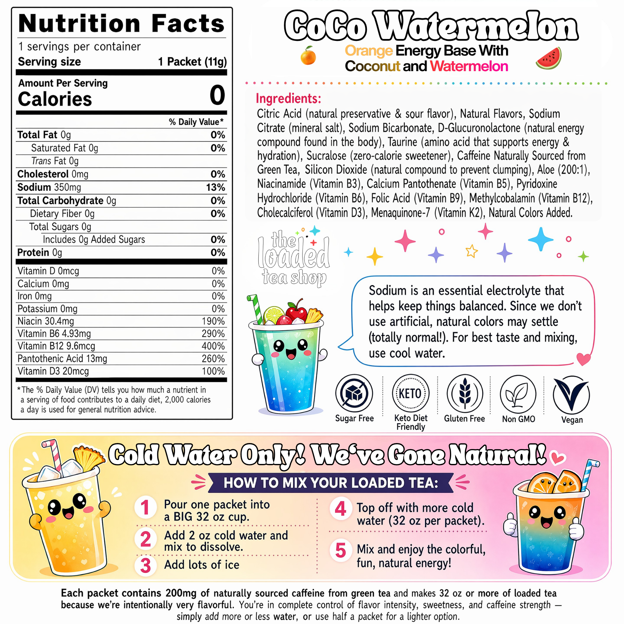 50 Case Coco Watermelon - Your cup. Your bold choice.