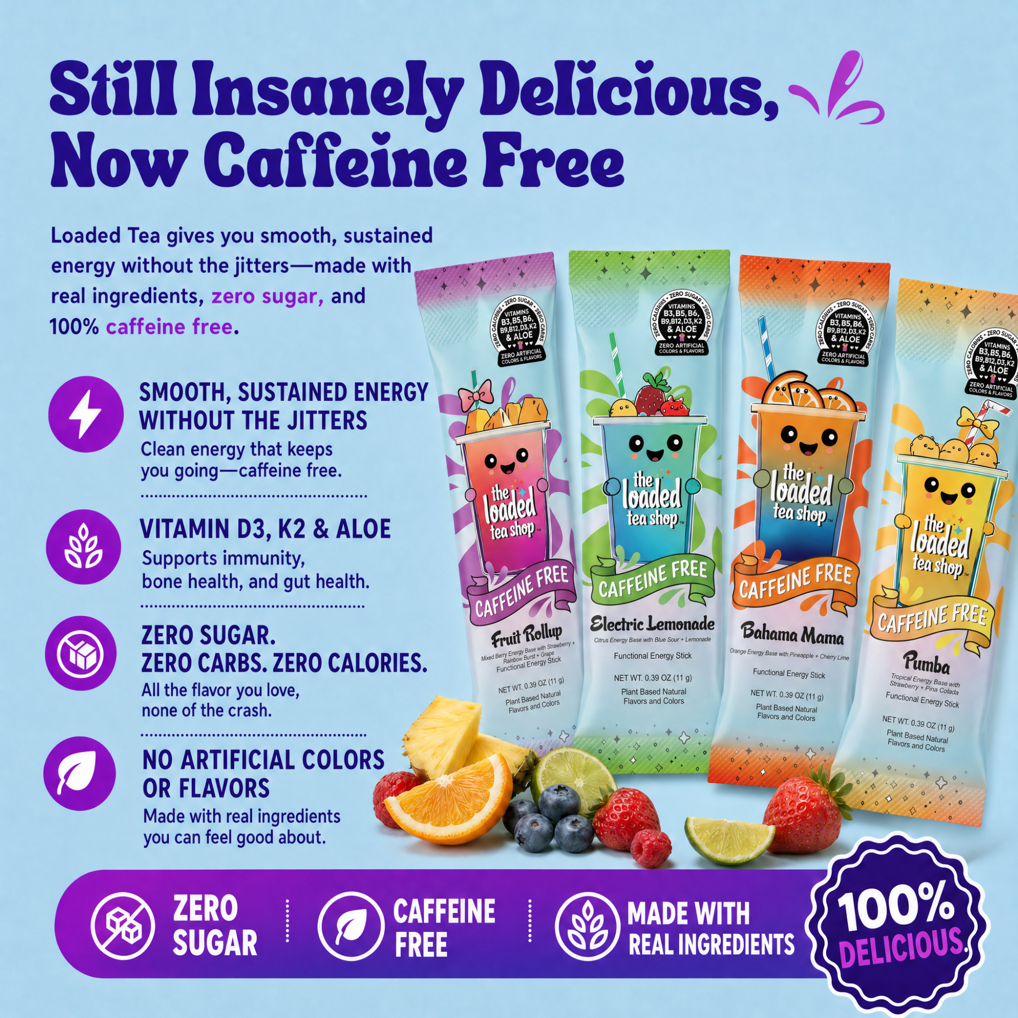 50 Case Gummie Bear (Caffeine- Free) - Your cup deserves more fun.