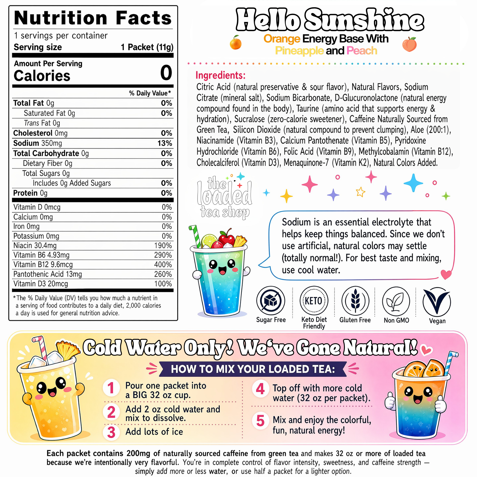 50 Case Hello Sunshine - A tea for the cooldown.