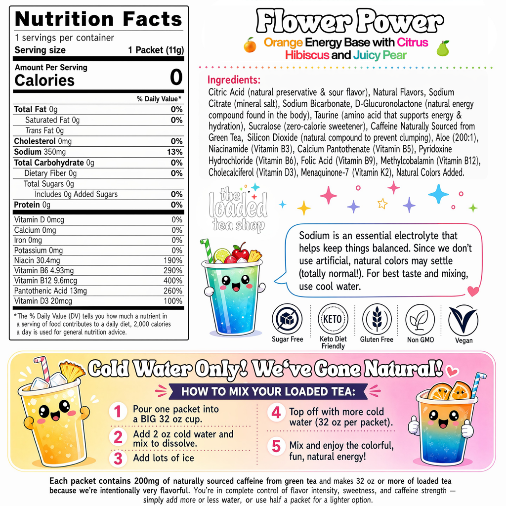 50 Case Flower Power - Make your flavor choice count.