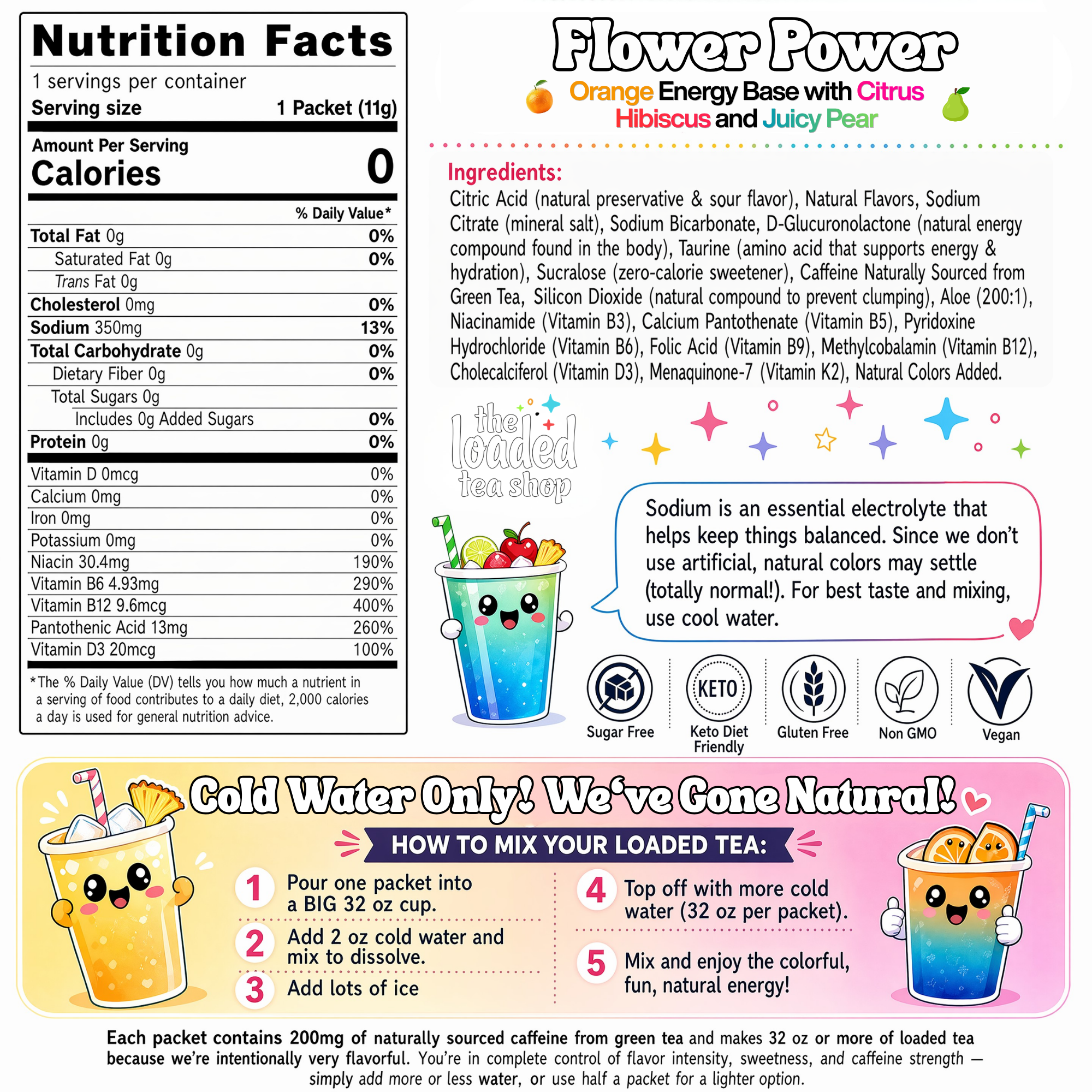 50 Case Flower Power - Make your flavor choice count.
