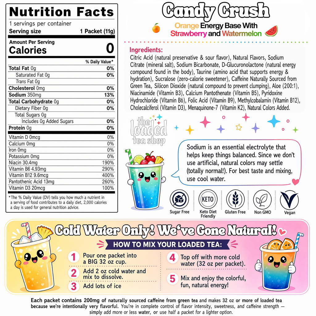 50 Case Candy Crush - Big flavor. Happy sipping.