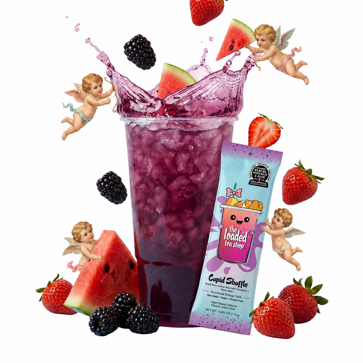 Cupid Shuffle - Your cup's colorful moment.