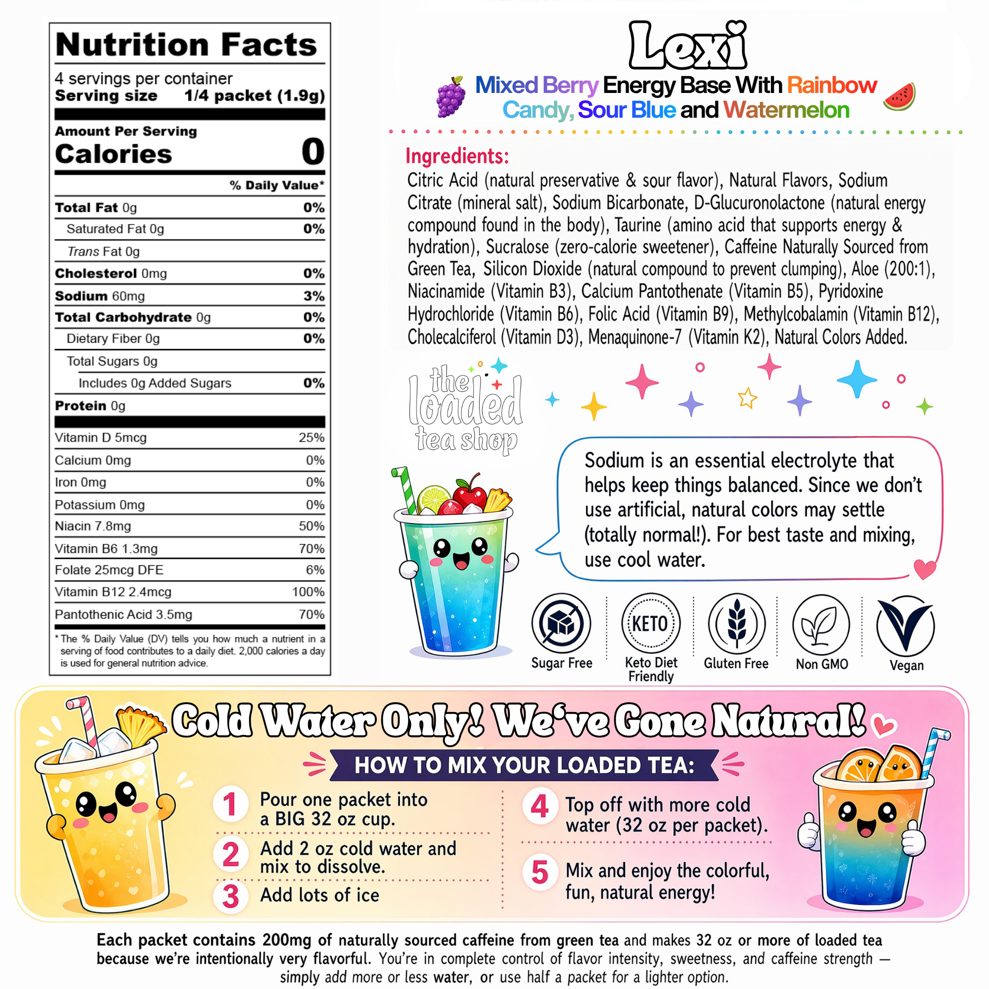 Lexi - Pre-workout tea plans.