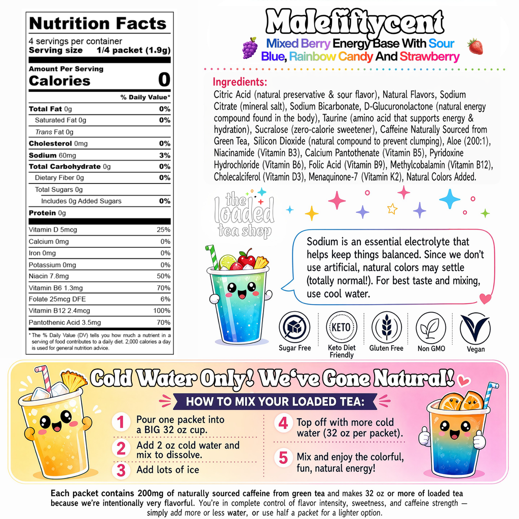 Malefiftycent - Make flavor the main event.