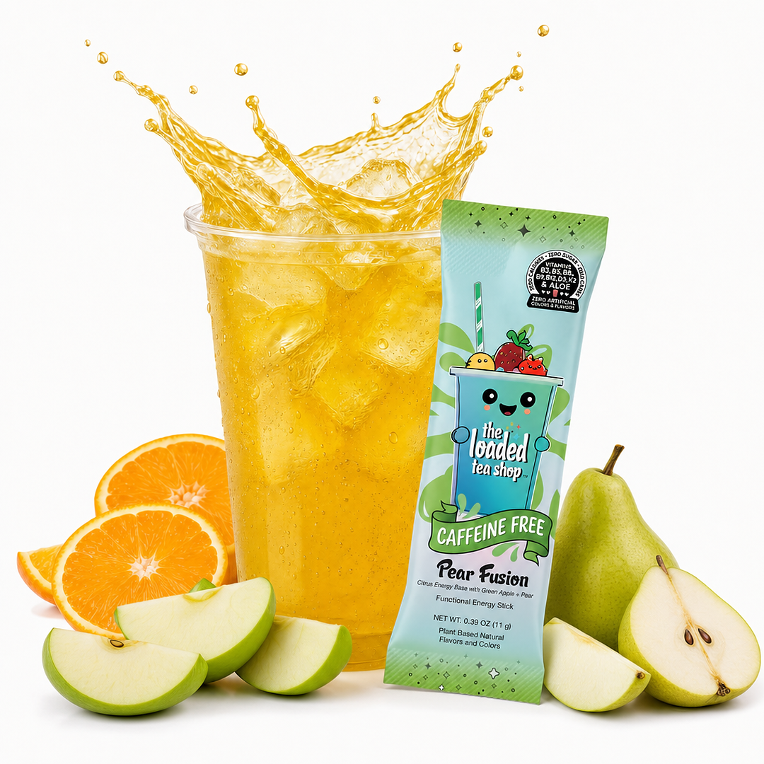 Pear Fusion (Caffeine-Free) - Your favorite mix awaits.