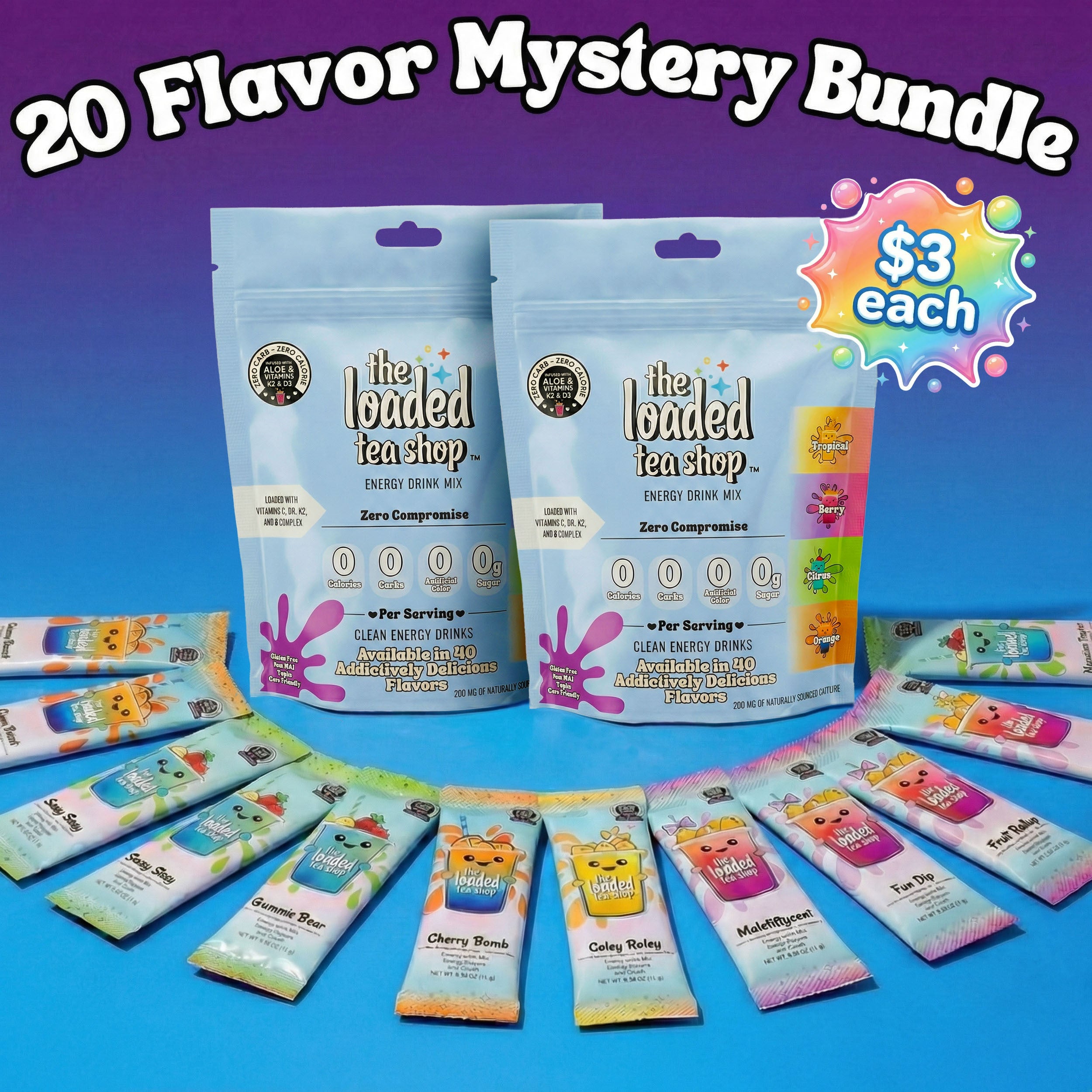 20 Flavor Mystery Bundle - A sip for the subway.