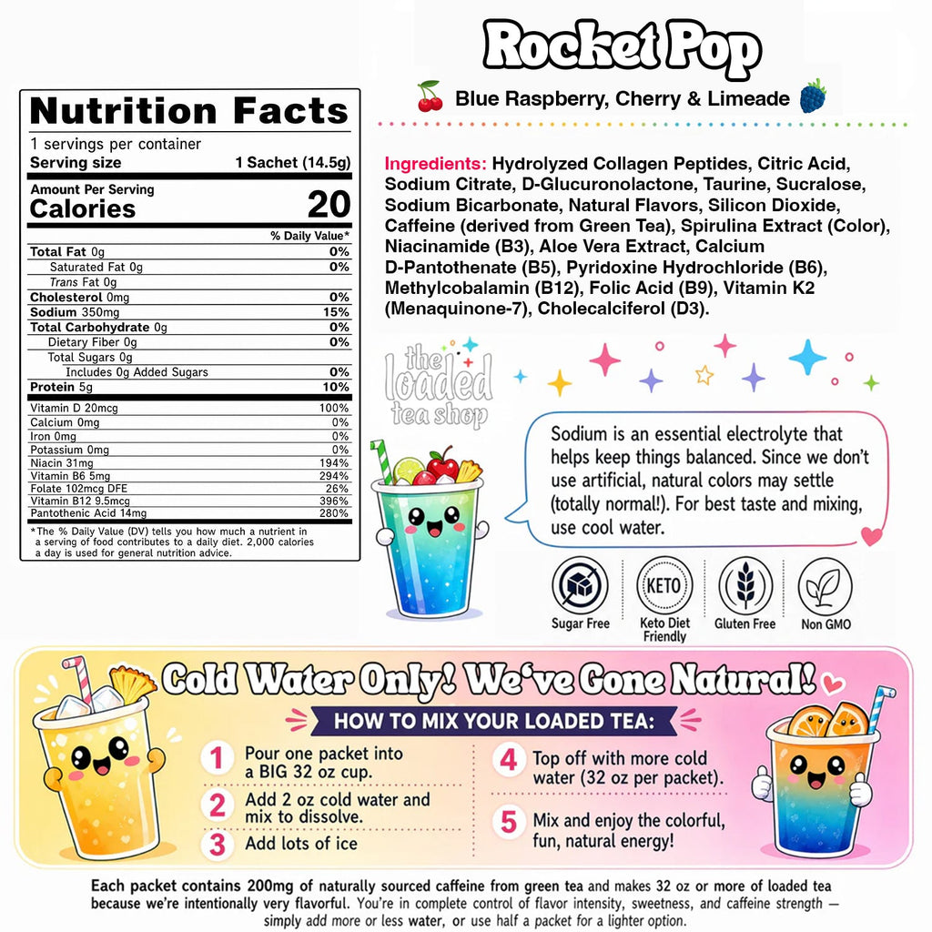 Rocket Pop - Your commute needs tea.