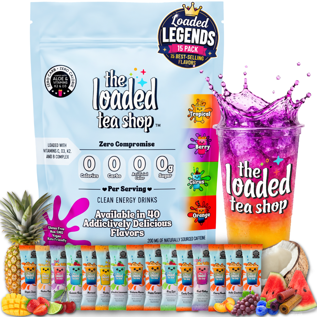 The Loaded Tea Shop Amazon Legendary Best Sellers 15 pack, 11g Stick Pack - Make tea your way today.